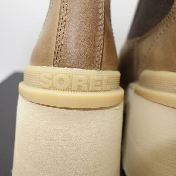 NEW Sorel women's 11 Hi-Line Heel Chelsea Waterproof Boot Umber Brown READ - Picture 11 of 13
